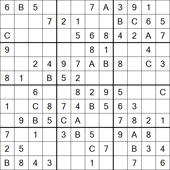 Sudoku 12x12 - Fácil