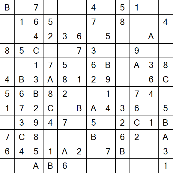 Sudoku 12x12 - Fácil