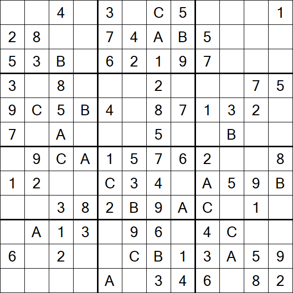 Sudoku 12x12 - Fácil