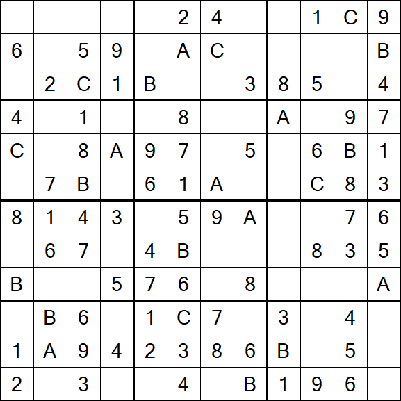 Sudoku 12x12 - Fácil