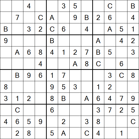 Sudoku 12x12 - Fácil