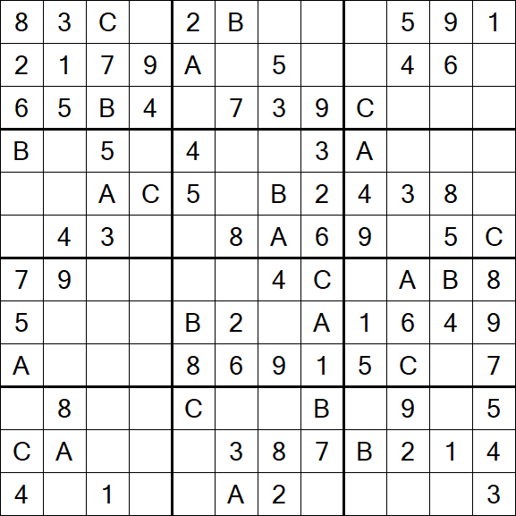 Sudoku 12x12 - Fácil