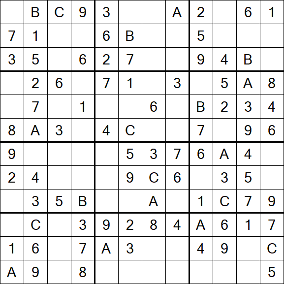 Sudoku 12x12 - Fácil