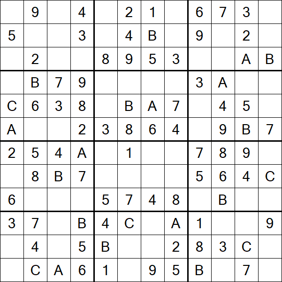 Sudoku 12x12 - Fácil