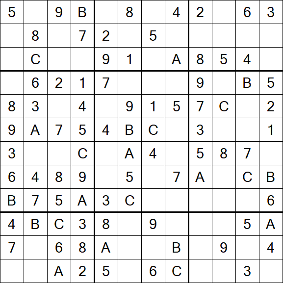 Sudoku 12x12 - Fácil