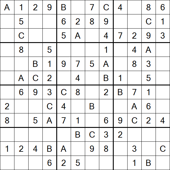 Sudoku 12x12 - Fácil