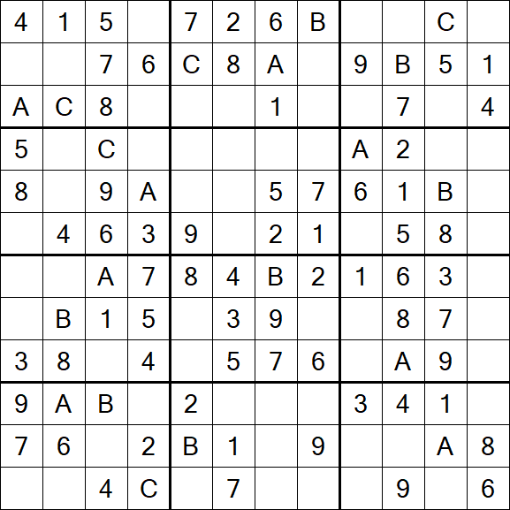 Sudoku 12x12 - Fácil