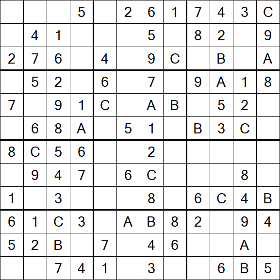 Sudoku 12x12 - Fácil