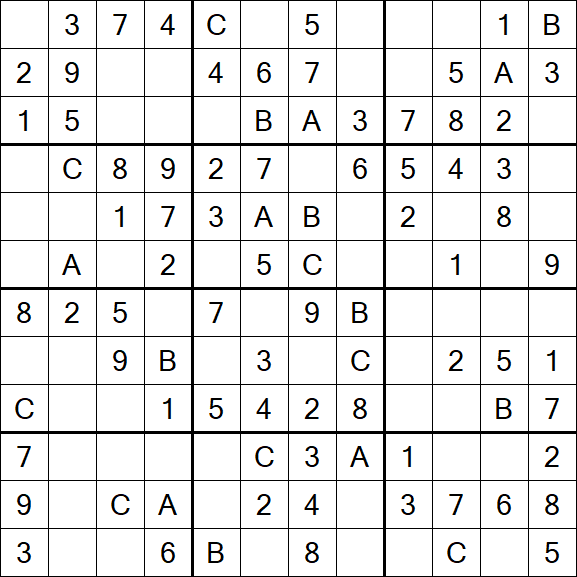 Sudoku 12x12 - Fácil
