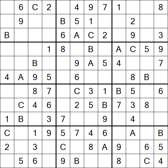 Sudoku 12x12 - Fácil