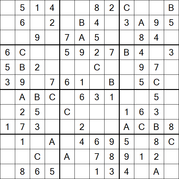 Sudoku 12x12 - Fácil