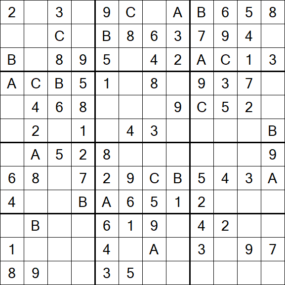 Sudoku 12x12 - Fácil