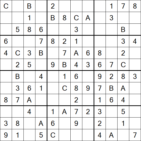 Sudoku 12x12 - Fácil