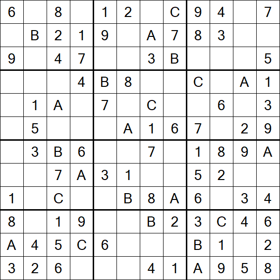 Sudoku 12x12 - Fácil
