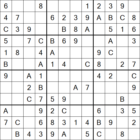 Sudoku 12x12 - Fácil