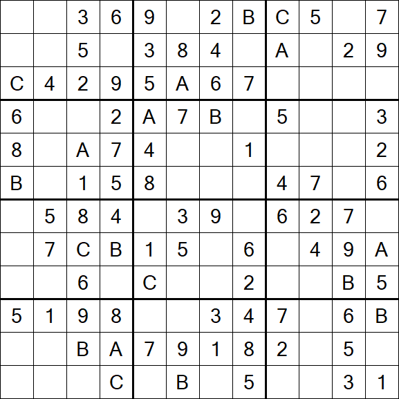 Sudoku 12x12 - Fácil