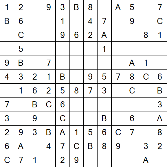 Sudoku 12x12 - Fácil