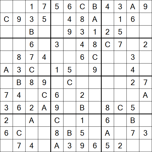 Sudoku 12x12 - Fácil