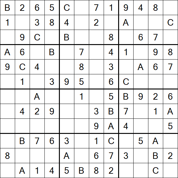 Sudoku 12x12 - Fácil