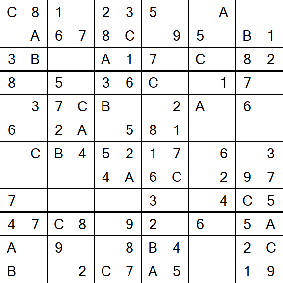 Sudoku 12x12 - Fácil