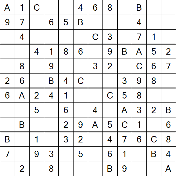 Sudoku 12x12 - Easy