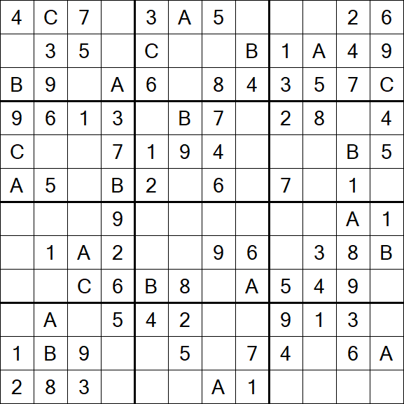 Sudoku 12x12 - Fácil
