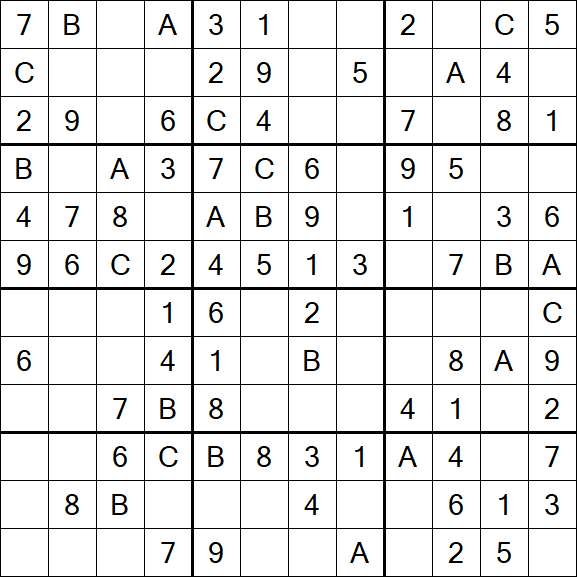Sudoku 12x12 - Fácil