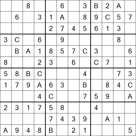 Sudoku 12x12 - Fácil