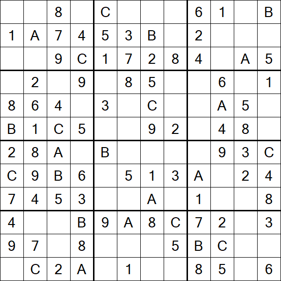 Sudoku 12x12 - Easy