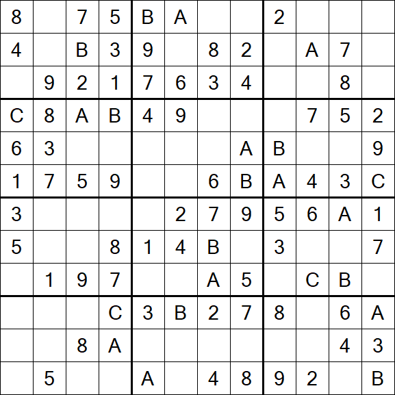 Sudoku 12x12 - Fácil