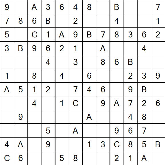 Sudoku 12x12 - Fácil