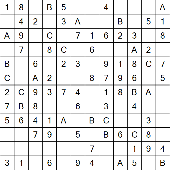 Sudoku 12x12 - Fácil