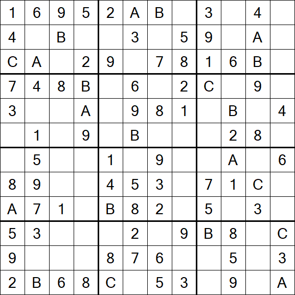 Sudoku 12x12 - Fácil