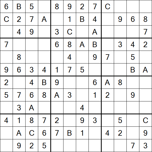 Sudoku 12x12 - Fácil