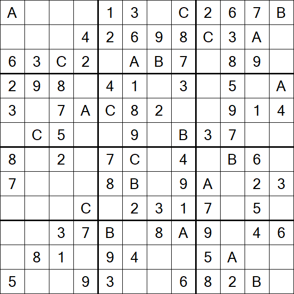 Sudoku 12x12 - Fácil