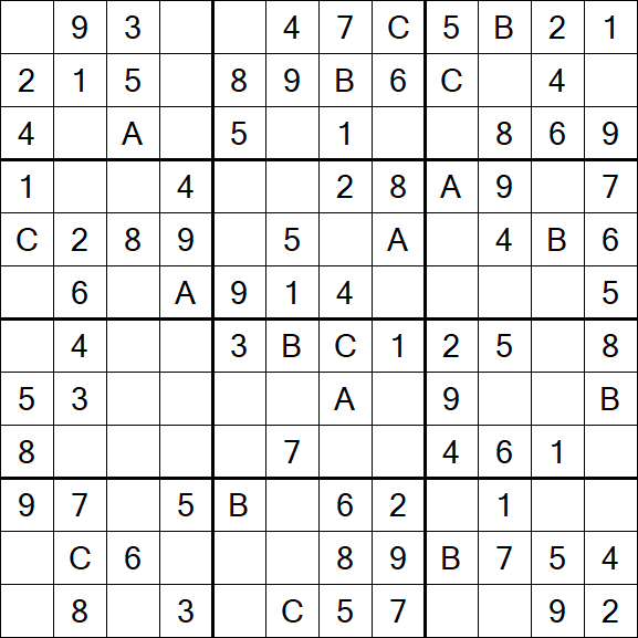 Sudoku 12x12 - Fácil