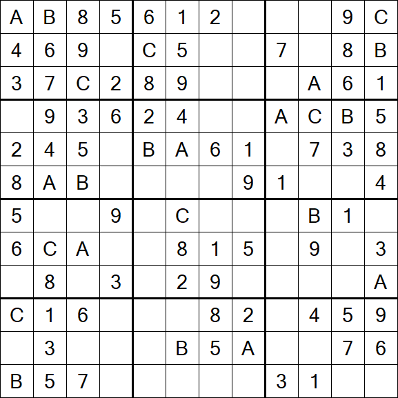Sudoku 12x12 - Fácil