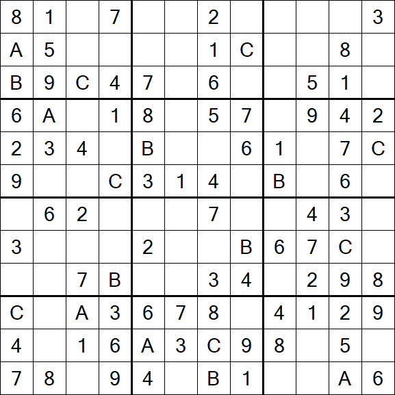 Sudoku 12x12 - Fácil