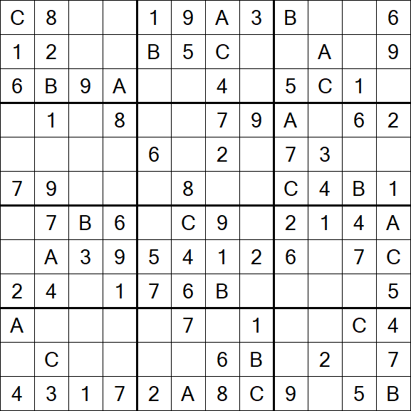 Sudoku 12x12 - Easy