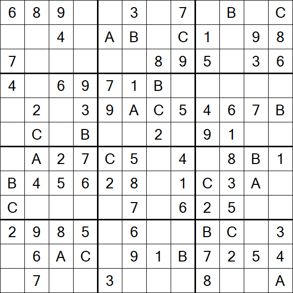 Sudoku 12x12 - Fácil