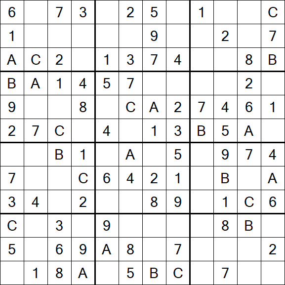 Sudoku 12x12 - Fácil