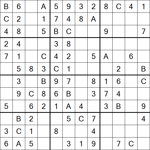 Sudoku 12x12 - Fácil