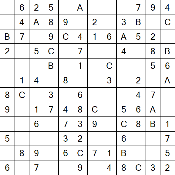 Sudoku 12x12 - Fácil