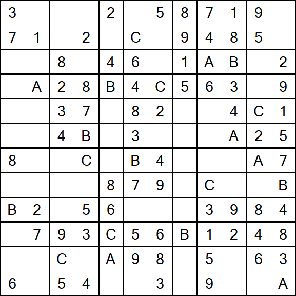 Sudoku 12x12 - Fácil
