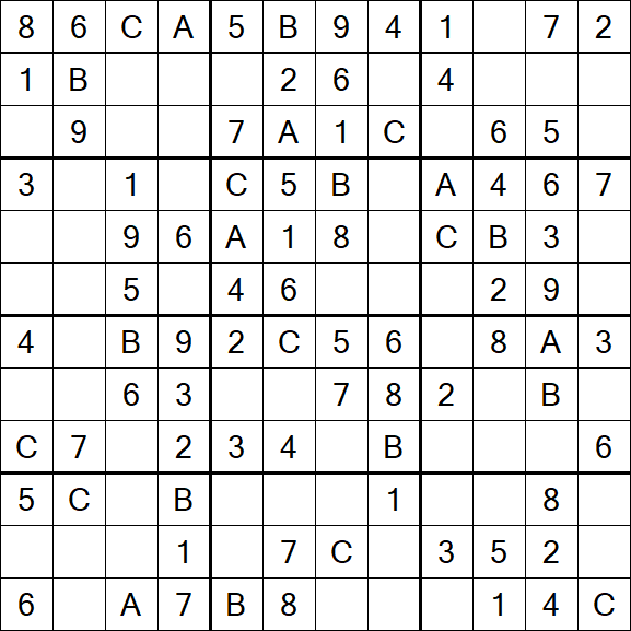 Sudoku 12x12 - Fácil