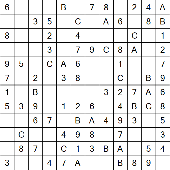 Sudoku 12x12 - Fácil