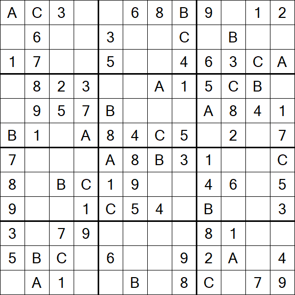 Sudoku 12x12 - Fácil