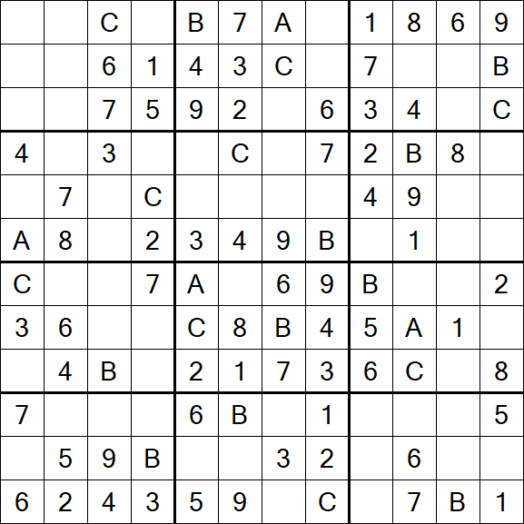 Sudoku 12x12 - Fácil