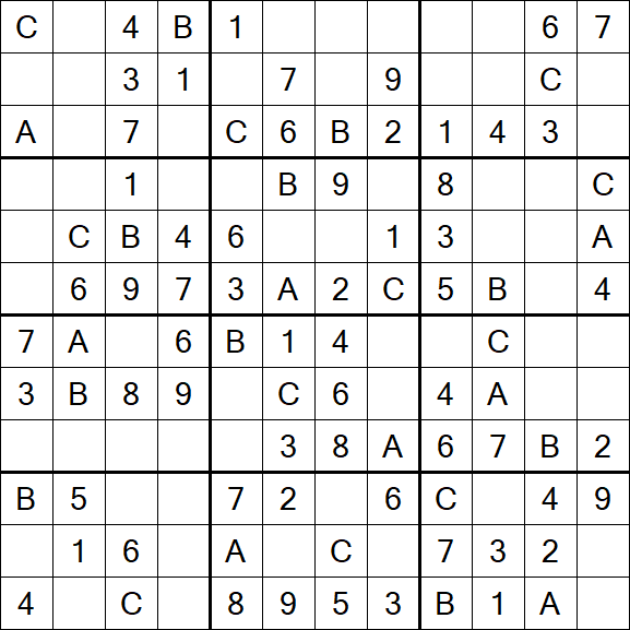 Sudoku 12x12 - Fácil
