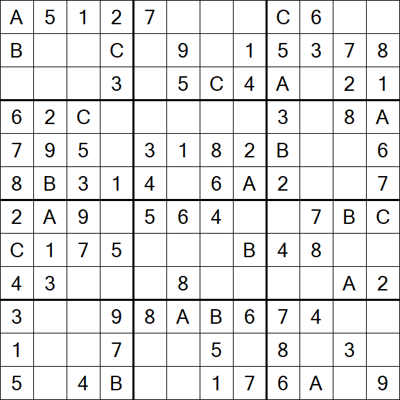 Sudoku 12x12 - Easy